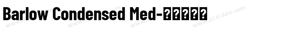 Barlow Condensed Med字体转换